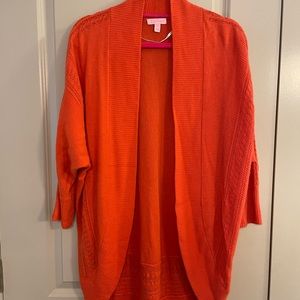 EUC Lilly Pulitzer Orange Cashmere Sweater M/L
